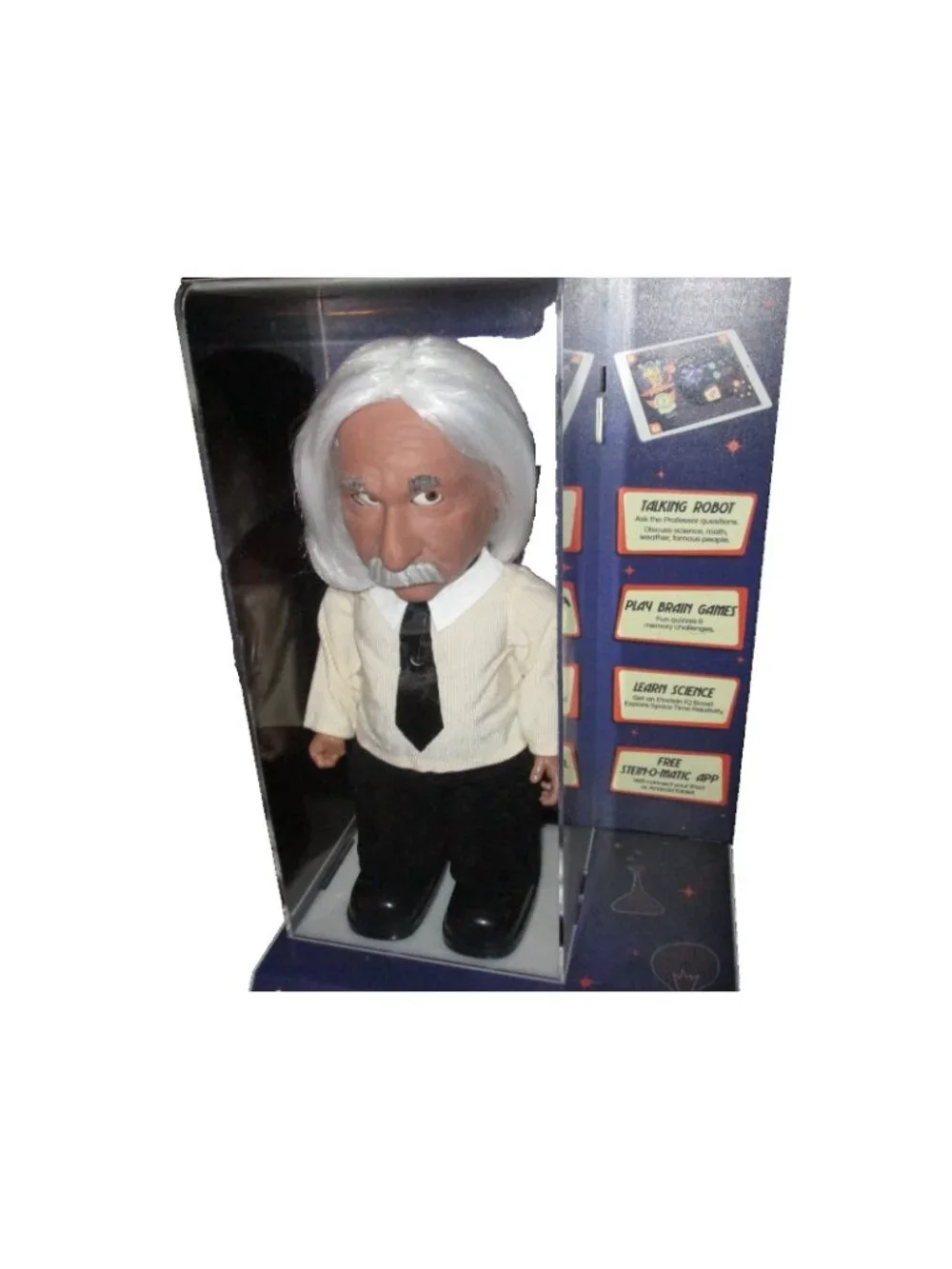 Professor Einstein Robot Hanson Robotics Tutor Genius with Rare Store Display